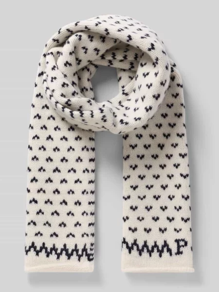 Szal z napisem z logo Polo Ralph Lauren beżowa