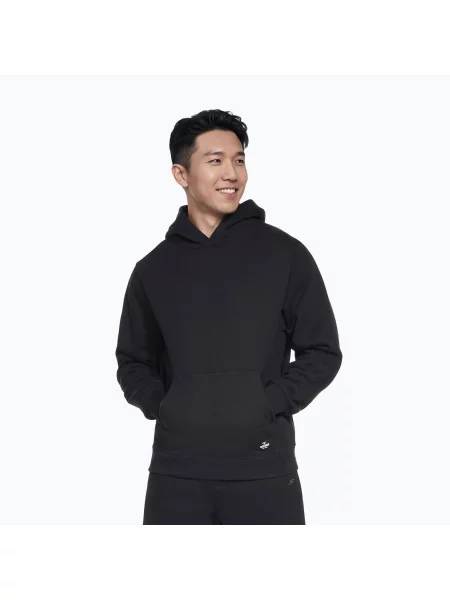 Hanorac cu glugă Skechers negru