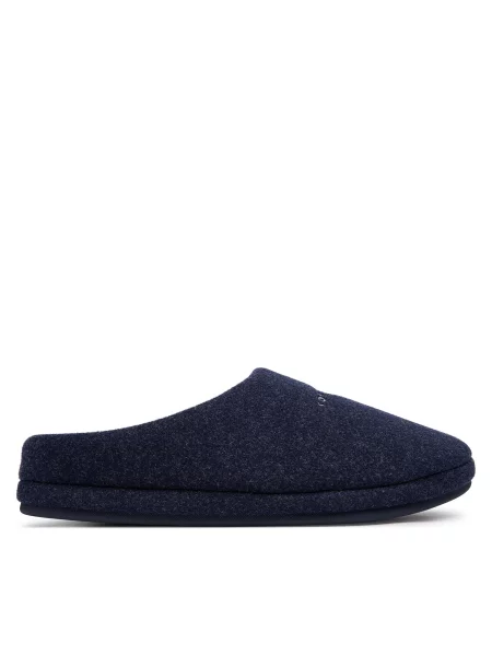 Papuče Tommy Hilfiger Felt House Shoe Tamnoplava