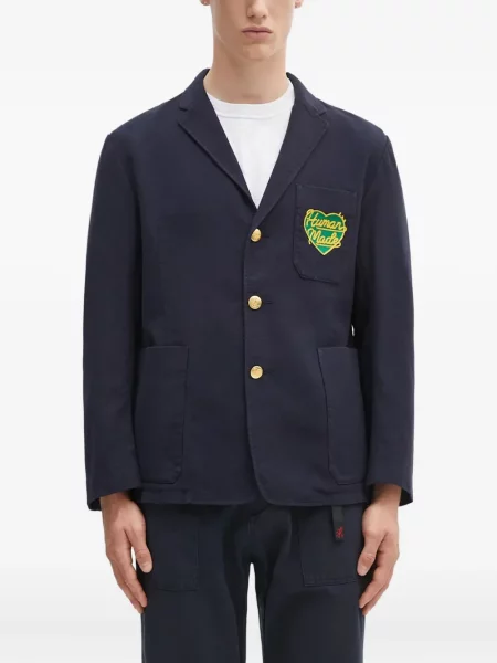 Sacou Human Made cu motiv cu inimi albastru