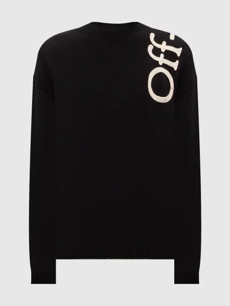 Светр з вовною Off-white чорний