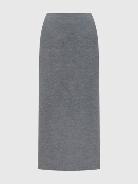 Спідниця SONNI з вовни Max Mara сіра