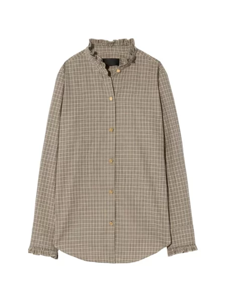 Koszula Nili Lotan w kratkę z falbankami