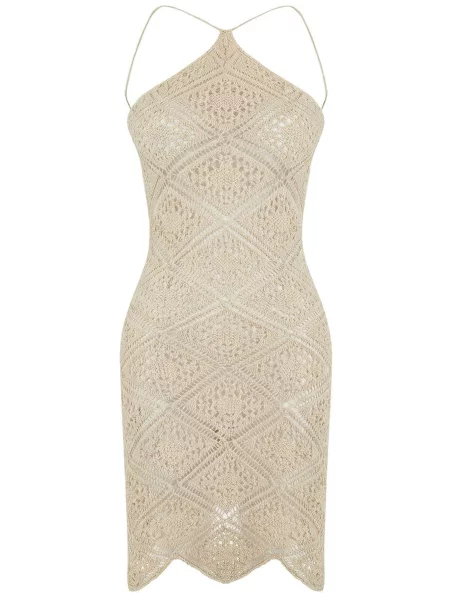 Trendyol Rochie de plaja lână alb