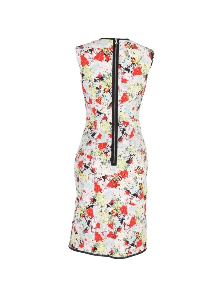 Rochie Erdem cu model floral cu imagine de costum alb