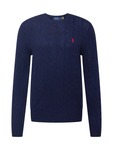 Polo Ralph Lauren Pulover bleumarin / roși aprins