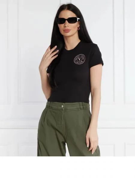 Versace Jeans Couture Tricou | Cropped Fit negru