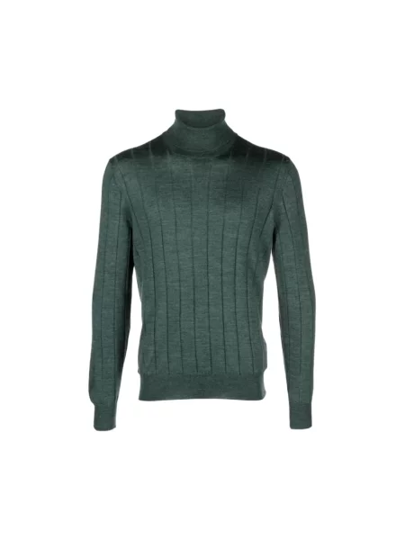 Sweter Barba Napoli wełniany zielony