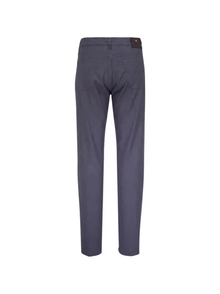 Pantaloni Marco Pescarolo de flanelă albastru