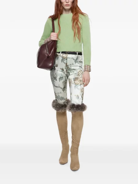 Pulover Acne Studios din cașmir verde