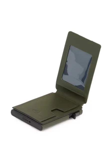 Portofel Piquadro cu autograf verde