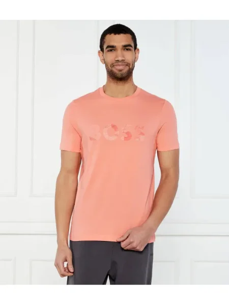 BOSS GREEN Tricou Glamping verde