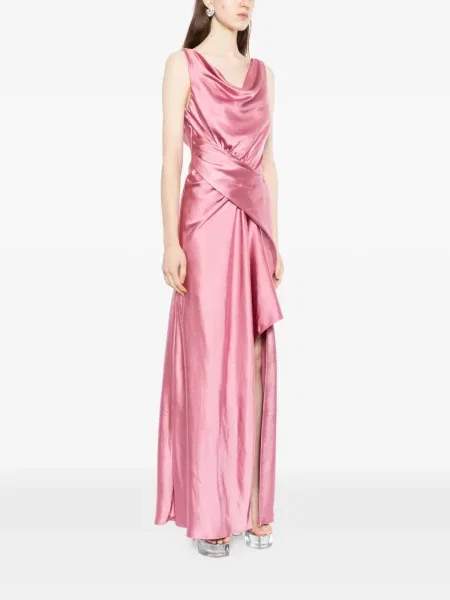 Maxi rochie maxi Amsale drapată de costum roz