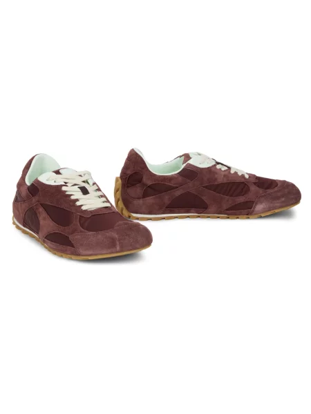 Sneakersy Bottega Veneta skórzane eleganckie czerwone