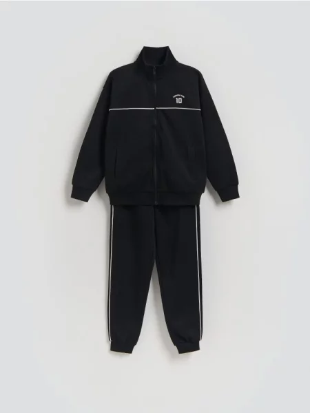 Reserved Спортивний комплект з принтом чорний