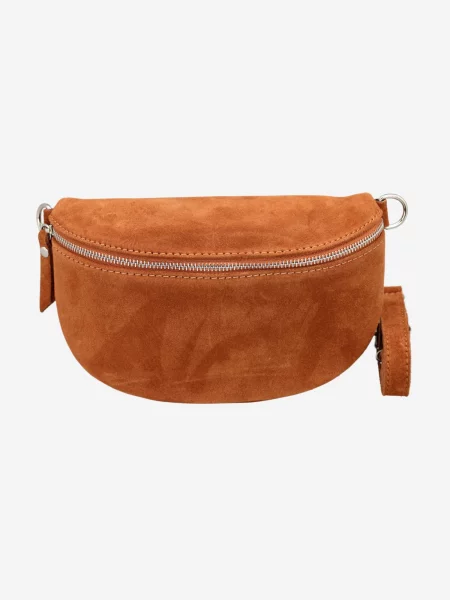 Rucsac Adel Bags din piele de căprioară maro
