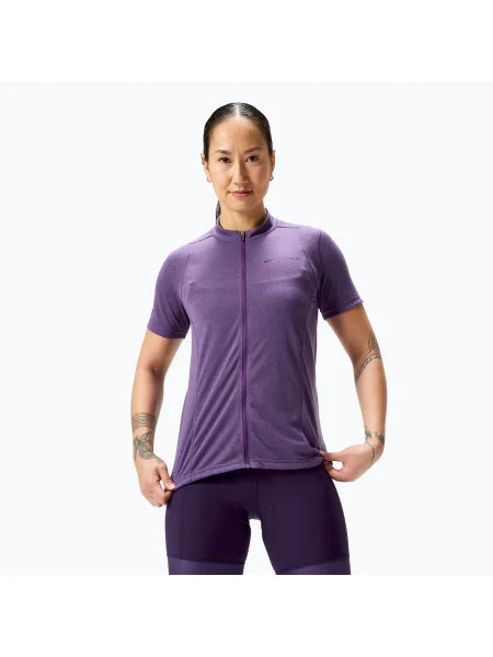 Tricou de ciclism pentru femei Endura Loop Zipped heather