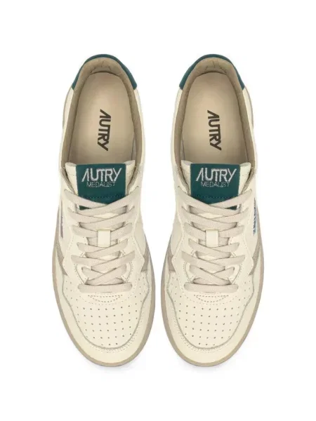 Bőr tollas sneaker Autry szürke