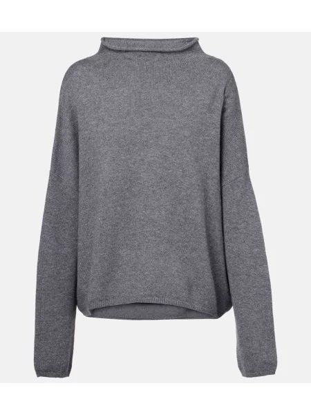 Pulover de cașmir Lisa Yang din cașmir gri