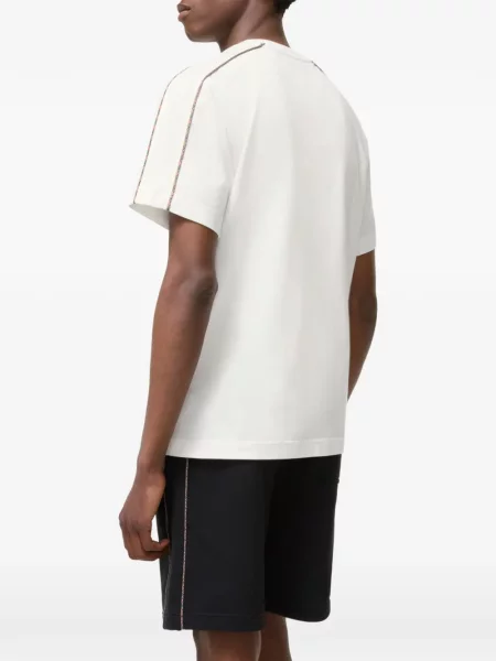 Tricou Burberry în carouri alb