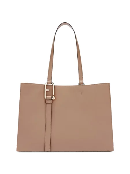 Τσάντα shopper Furla καφέ