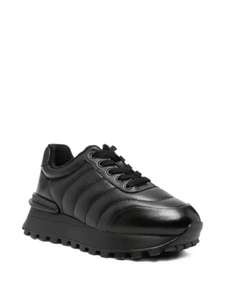 Matlasat sneakerși Linda Baumann din piele negru
