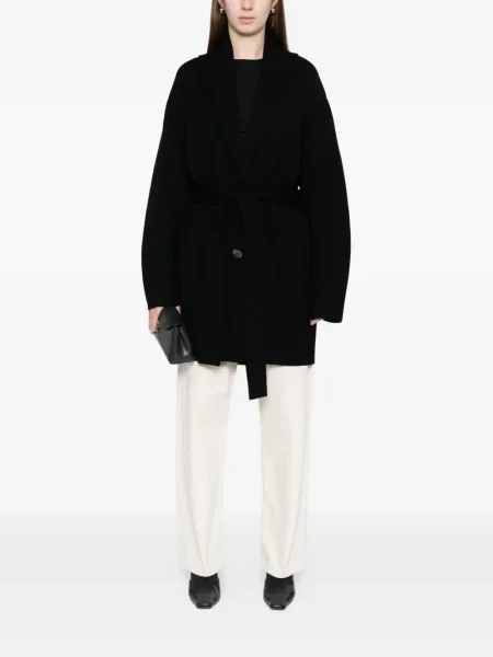 Palton Toteme tricotate negru