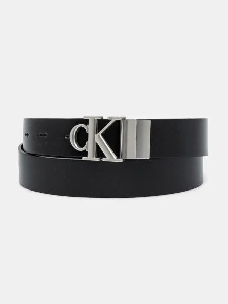 Calvin Klein Jeans de piele cu două fețe negru
