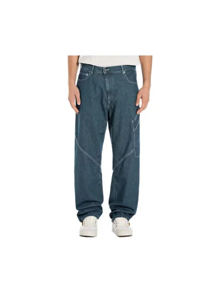 Pantaloni cargo Replay albastru