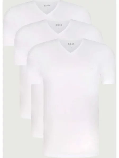 BOSS BLACK Tricou Classic alb