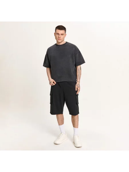 Cropp Шорти з накладними чорний