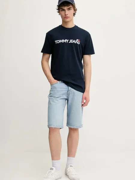 Tommy Jeans kratka majica modra