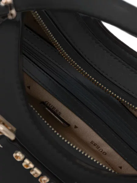 Geantă shopper Guess cu cataramă negru