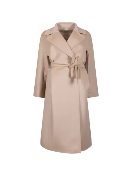 Cu centură palton Weekend Max Mara cu două rânduri de nasturi
