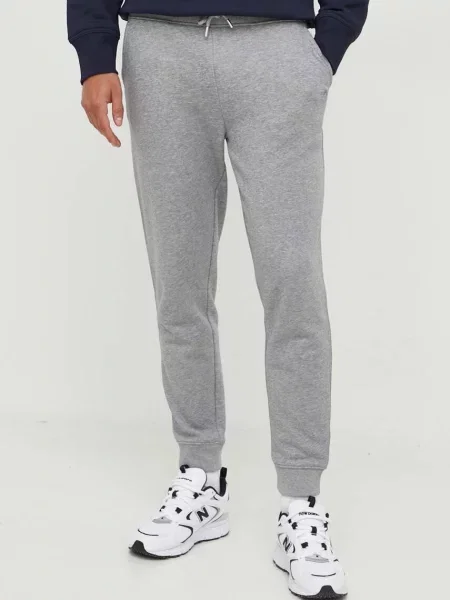Spodnie dresowe z elastycznym ściągaczem Gant szare