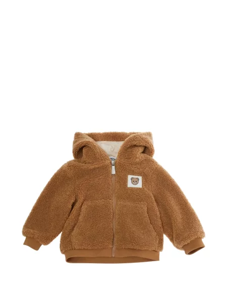 Kurtka dziecięca Moschino brązowa