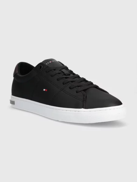 TOMMY HILFIGER Nízke tenisky / biela / červená čierna