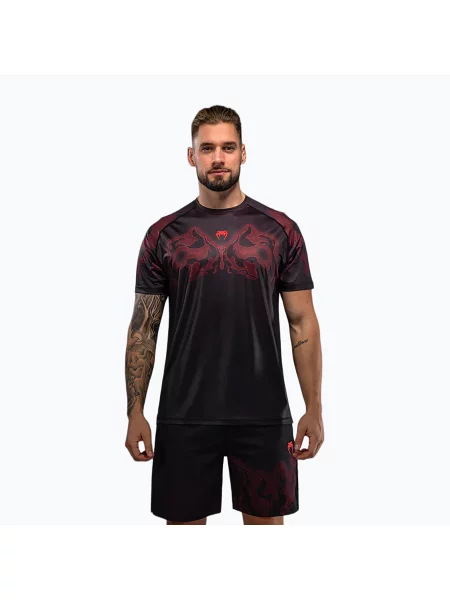 Férfi póló Venum Spectre Dry-Tech black/red. Méret: S fekete