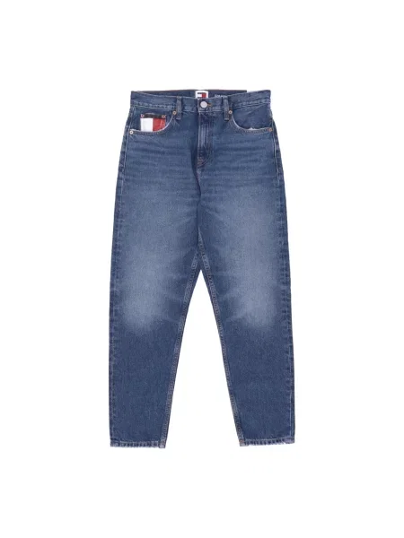 Skinny jeansy skinny Tommy Hilfiger w stylu grunge o krotszym kroju niebieskie
