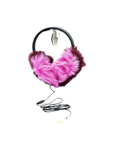 Czapka Ugg skórzana różowa