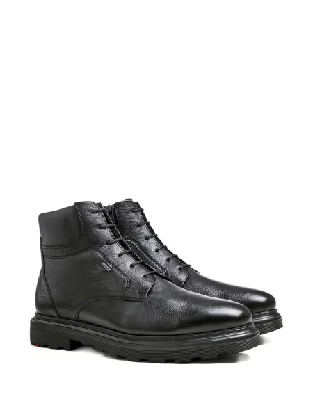 Botine Lloyd cu șireturi din piele negru