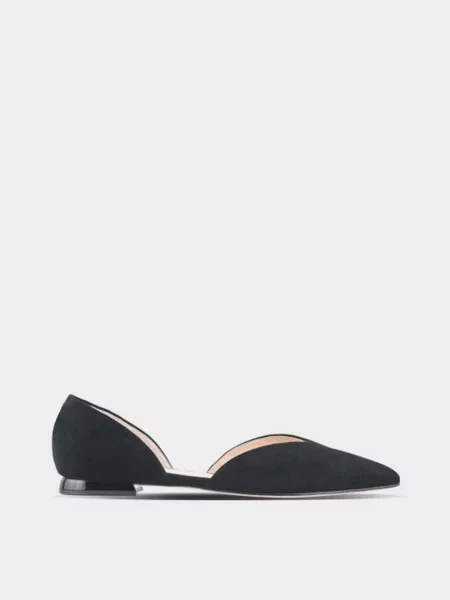 Замшевые туфли Hogl черные