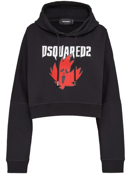 Hanorac cu glugă Dsquared2 negru