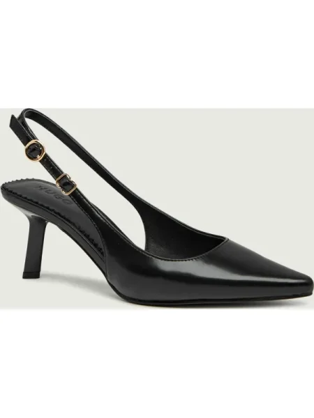 Pantofi cu toc Hugo din piele negru