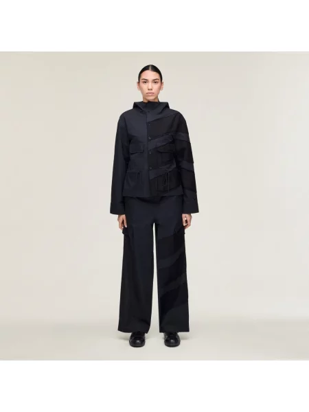 Spodnie WEQT WIDE PANTS czarne