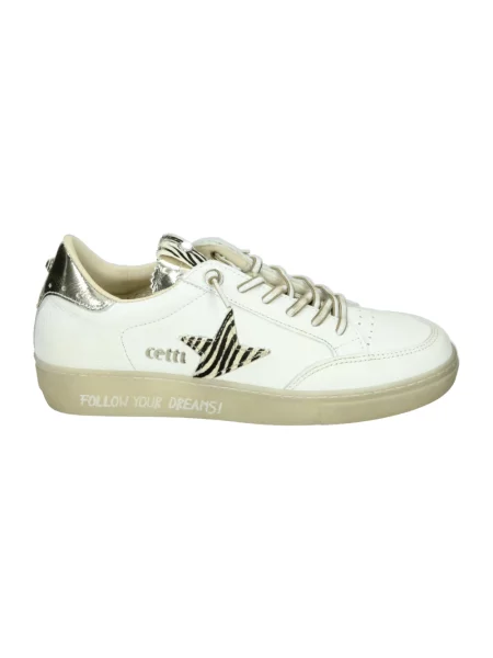 Sneakersy Cetti skórzane białe
