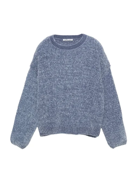 Pull&Bear Pulover golobje modra
