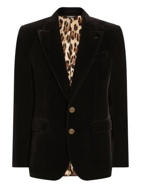 Sacou Dolce & Gabbana de catifea auriu