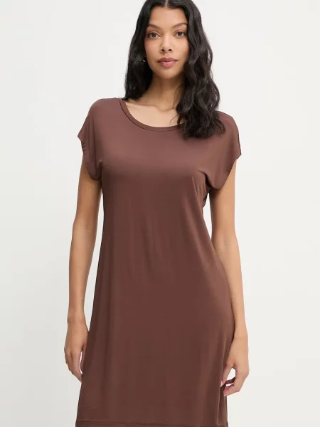 Liu Jo sukienka letnia z wiskozą brązowa