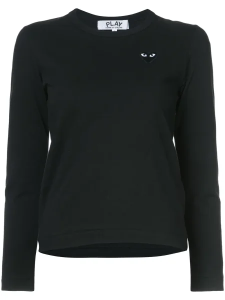 Top Comme Des Garcons Play cu motiv cu inimi negru